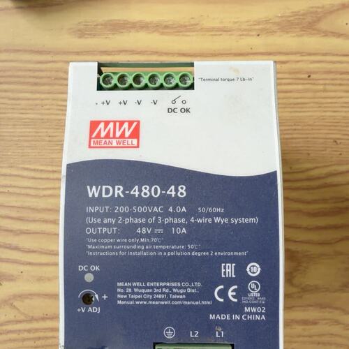 明纬开关电源WDR-480-48，件，实物拍的，所见所得（议价）