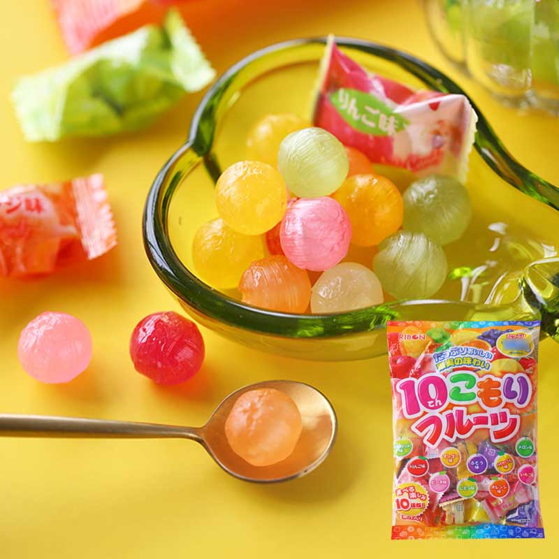 旗舰店水果糖ribon5味水果糖日本