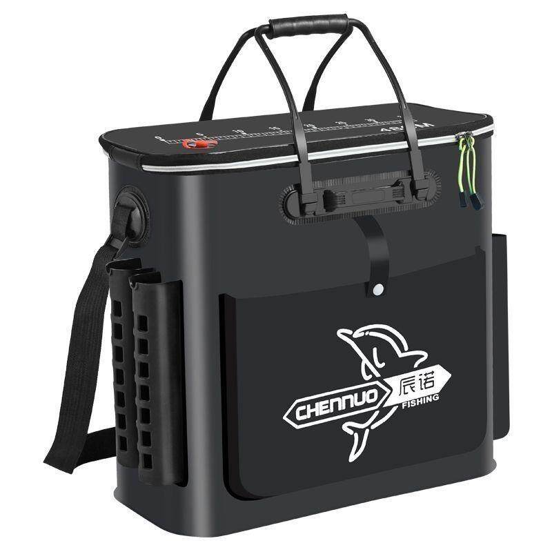 钓箱鱼箱装鱼桶加厚鱼护桶多功能双肩钓鱼桶大号活鱼桶折叠渔具包