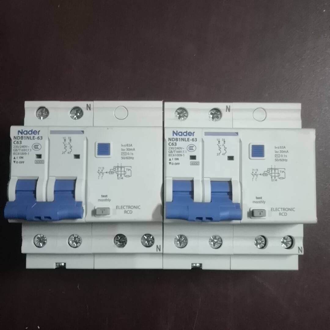 议价NDB1NLE-63C系列2P上海Nader漏电断路器器