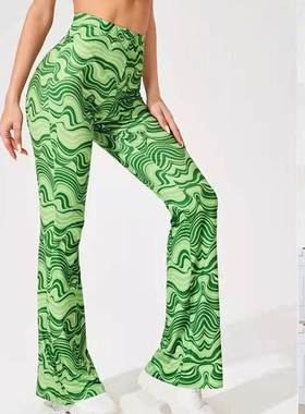 345XL Ladies Yoga Summer Pants大码瑜珈女士夏天时尚休闲裤