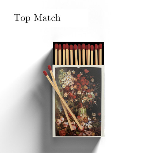 【上新】top火柴优质家用彩色艺术点火蜡烛加长老式点烟香薰礼物