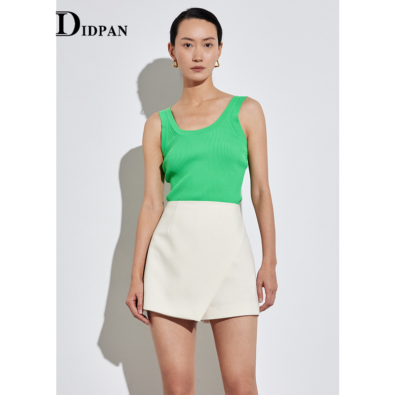 IDPAN女装百搭休闲针织背心