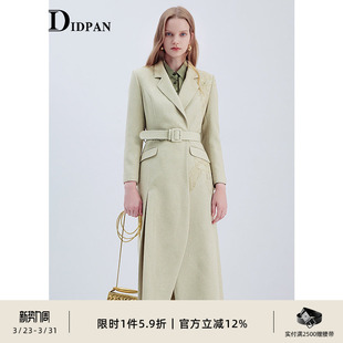 高级感通勤时尚 新款 干练设计感品牌大衣 长外套春季 IDPAN西装