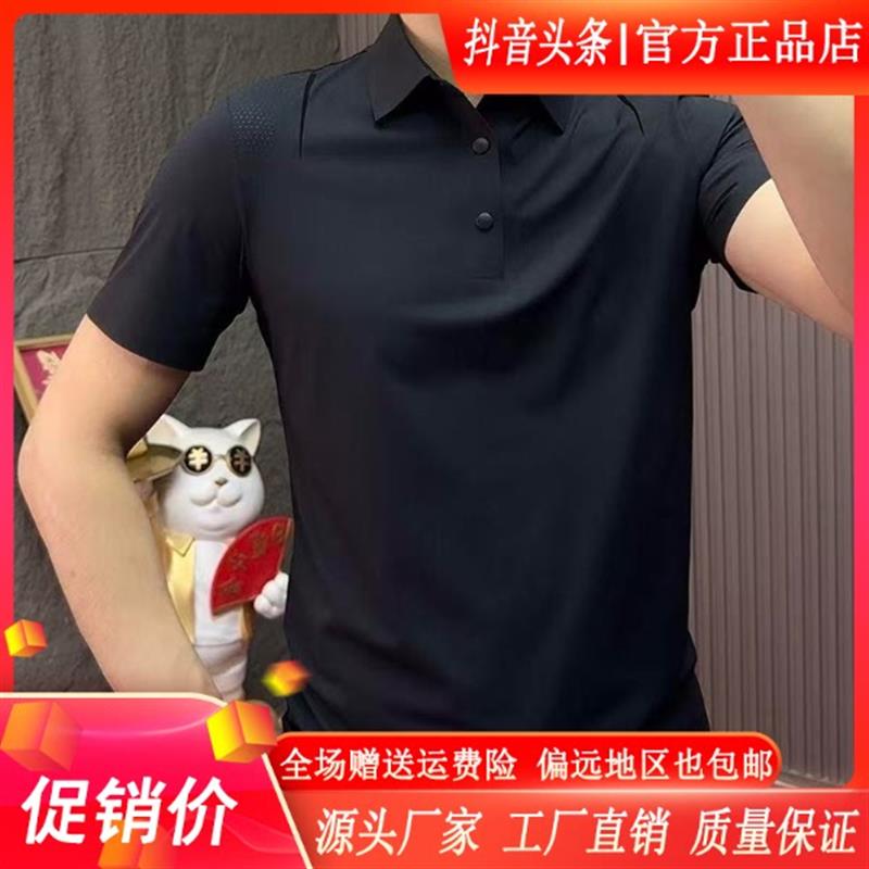 北嘉服饰专柜品质夏季男时尚透气网眼翻领短袖百搭打底POLO新款衫