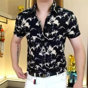 夏季 v潮流高品F质透气修身 师凯服饰轻奢专柜男士 时尚 短袖 polo衫
