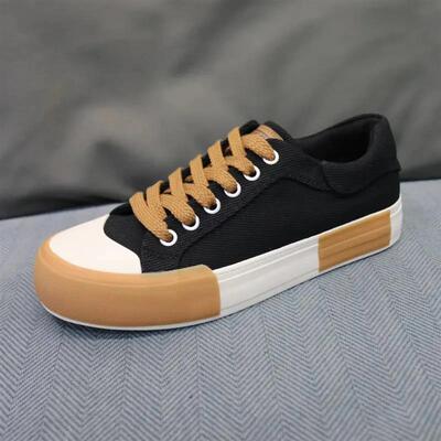 万载昌锋好物新款韩版百搭一脚蹬低帮时尚软底透气板鞋男士帆布
