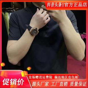 龙腾欧货专柜轻奢夏新款 男士 Ty恤休闲商务简约高弹柔软翻领POLO衫
