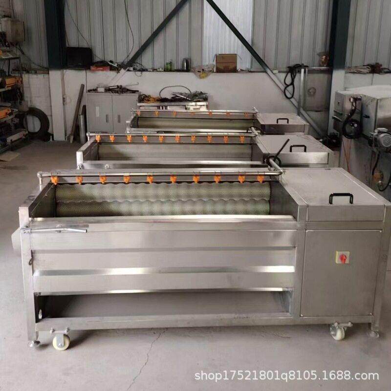 海带海菜去泥沙毛辊清洗机大型果蔬清洗设备腌制酱菜脱盐清洗机