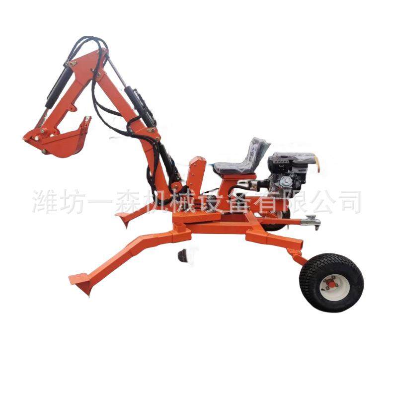 15马力汽油机带动360度旋转，牵引式ATV微型挖掘机,农机/农具/农膜,耕种机械/微耕机/开沟机,淘宝优惠券,粉丝福利购,淘宝优惠卷
