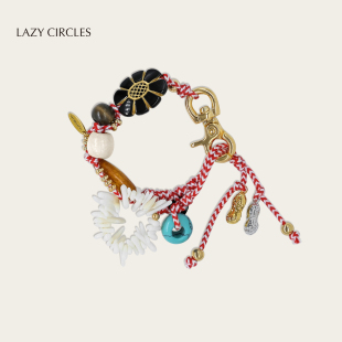 链包挂配饰 CIRCLES花舞贝壳钥匙扣多用手链女裤 董生活推荐 LAZY