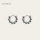 LAZY CIRCLESBoBo耳环男女同款 银色圆珠简约日常百搭耳圈
