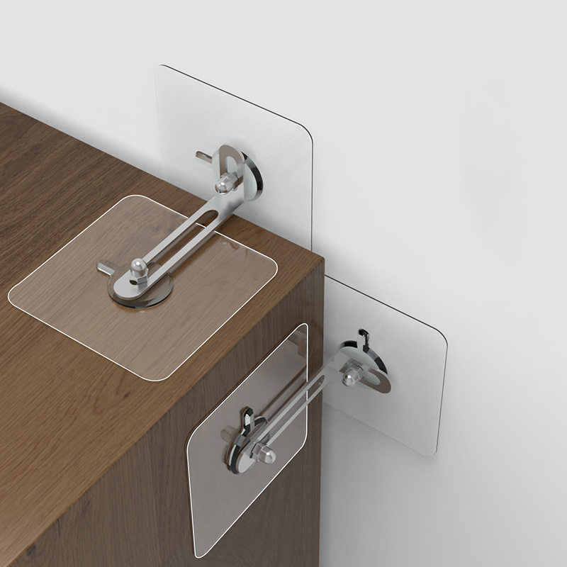 柜子防倒防倾倒固定器书柜电视机鞋柜家居免打孔安全防止倾斜神器