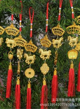 2026马年生肖室外绿植盆栽挂件