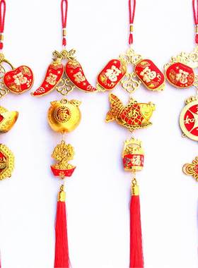 2022烫金双面贴布辣椒挂件灯笼