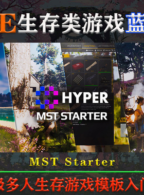 UE5.4虚幻蓝图Hyper Multiplayer Survival Template Starter MST