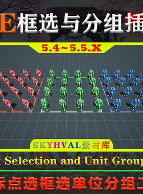 UE5.4-5.5虚幻插件Box Selection and Unit Grouping框选分组工具