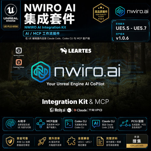 UE5.5-5.7虚幻5插件 NWIRO AI Integration Kit 人工智能集成工具