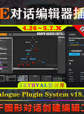 UE4.26-5.7虚幻插件 Not Yet Dialogue Plugin System 对话编辑器