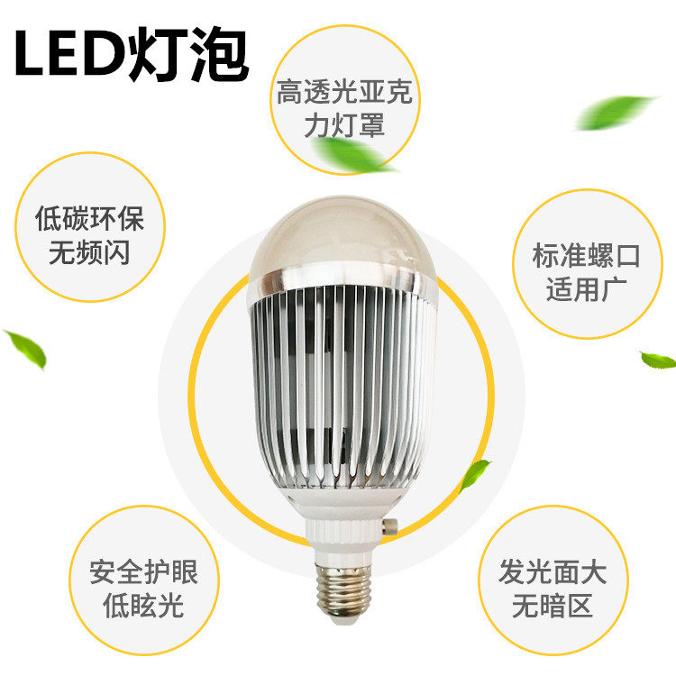 新款高显色AC220V超市店铺LED灯泡12-85V通用摆摊市场户外电瓶灯