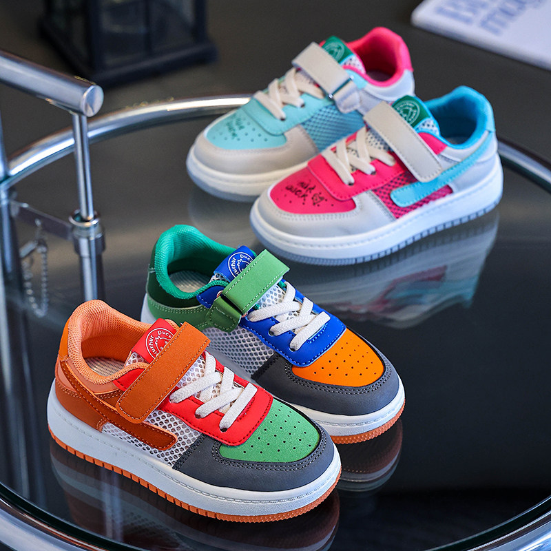 儿童鸳鸯板鞋女童鞋2025新款夏季男童低帮运动鞋韩版防滑休闲鞋潮