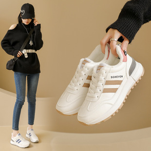 ins女学生休闲运动百搭板鞋 韩版 街拍5092 女冬季 2025加绒小白鞋