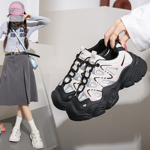 帆布鞋女2026秋新款学生韩版ins百搭厚底板鞋春秋休闲鞋子CGA679