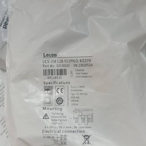 劳易测Leuze传感器 50136521 LCS-2M12B