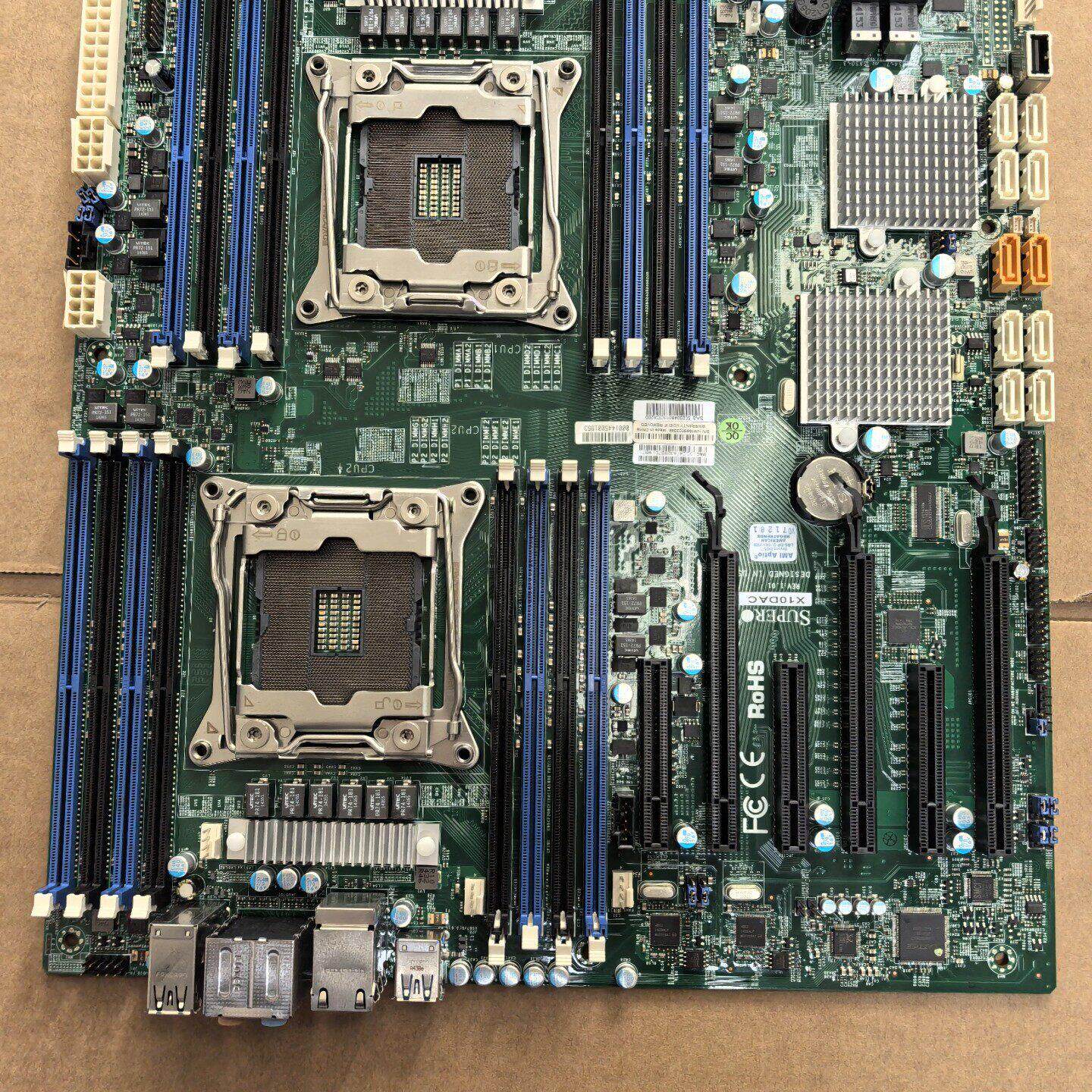 超微 X10DAC 服务器工作站主板 双路X99  带声卡