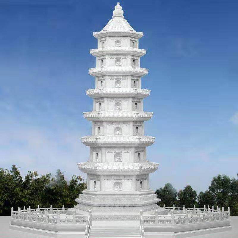 直供石塔石雕户外庭院佛塔多层可设计安装石头塔款式多样