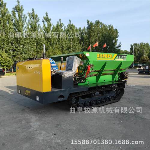 履带撒肥机 小型履带撒粪车 3方履带自走式撒肥机 操作灵活