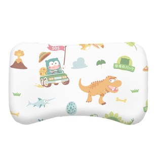 匹鲁0-6岁儿童硅胶枕宝宝可水洗婴儿枕头四季通用枕芯可调节枕套