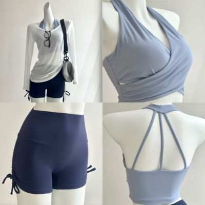 ZUERS 侧抽绳蛀虫纱套装 蓝色系