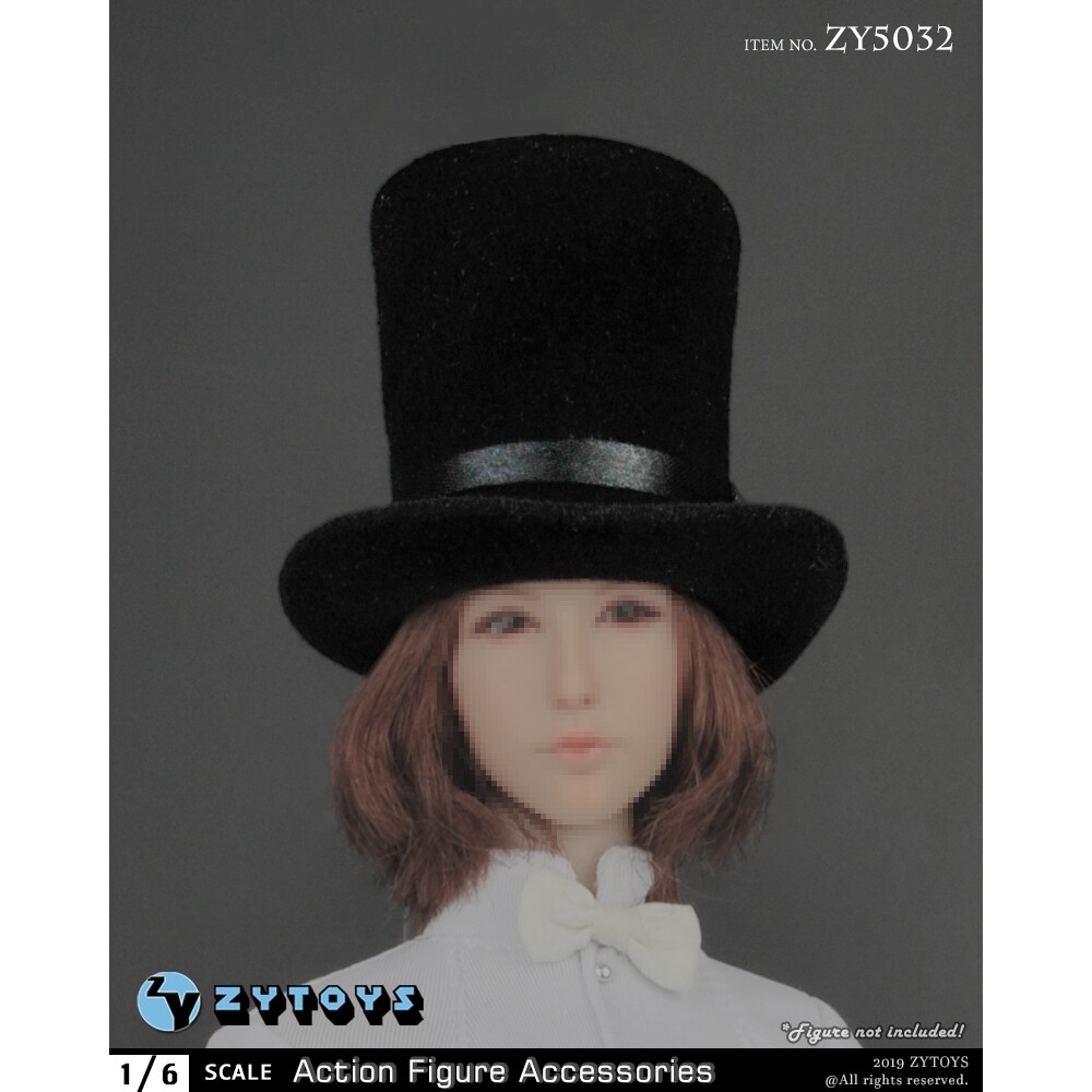 现货 ZYTOYS 1/6 兵人 礼帽 ZY5032 帽子 模型玩具 兵人 男女通用