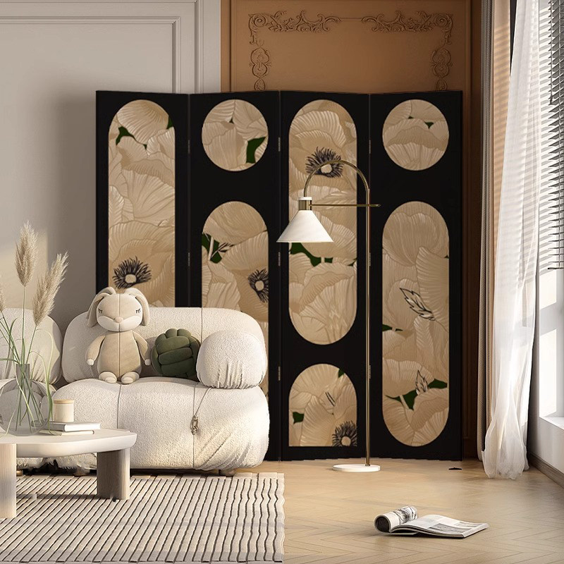 装饰背景墙折叠法式中古风屏风隔断客厅遮挡宋代美学茶室书房玄关,住宅家具,折屏,淘宝优惠券,粉丝福利购,淘宝优惠卷