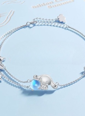 大耳狗琉璃月光石手链