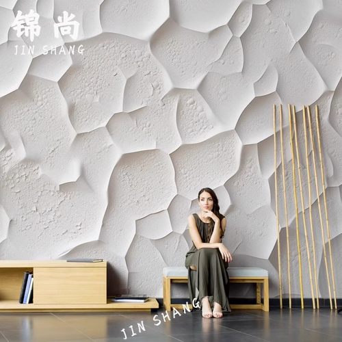 工业风客厅电视背景墙壁纸3D墙布