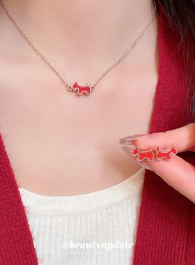 醋酸板小马吊坠项链卡通甜美可爱