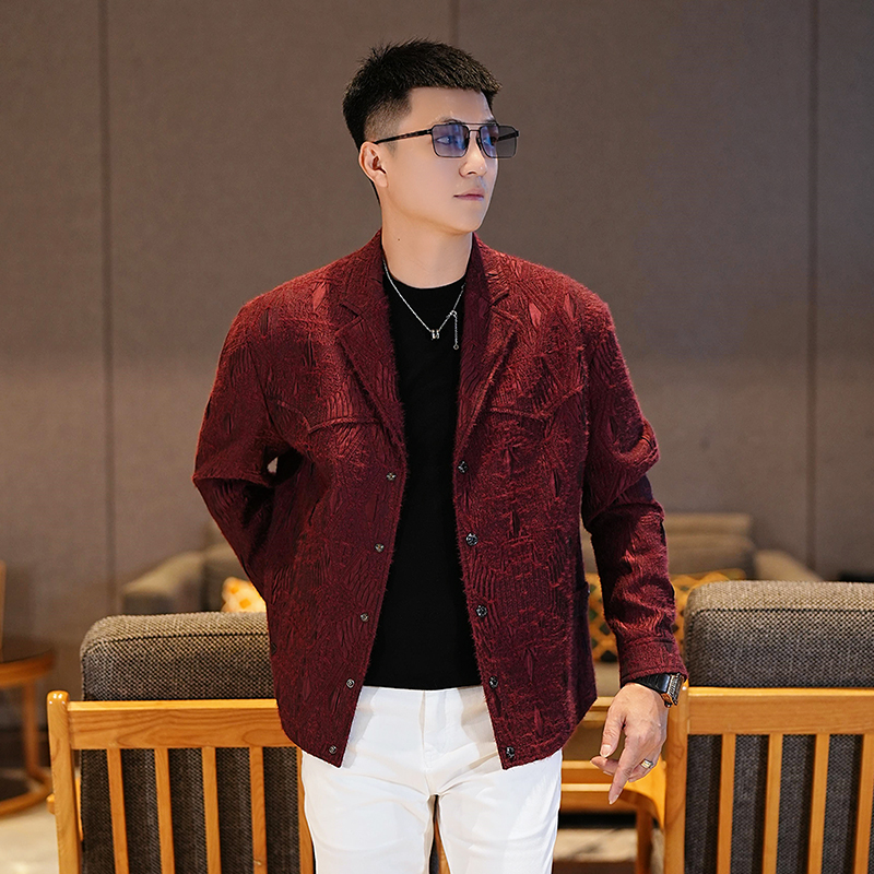 2025秋冬新款男士翻领夹克