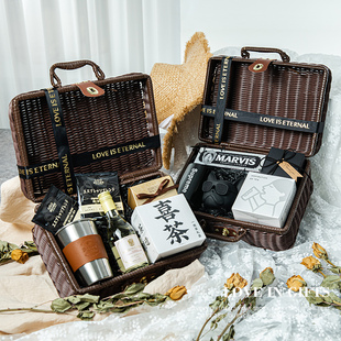 结婚伴郎伴手礼送男士 礼物婚礼伴手礼女伴娘高级感喜茶商务伴手礼