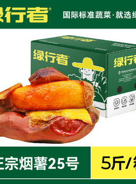 【绿行者】山东烟薯25号蜜薯糖心红薯新鲜5斤番薯农家沙地烤地瓜