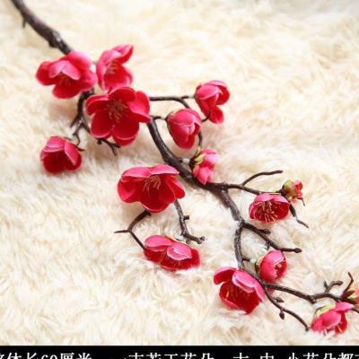 仿真梅花枝短枝腊梅花小秀梅假花绢花居家客厅桌面摆放装饰品花艺