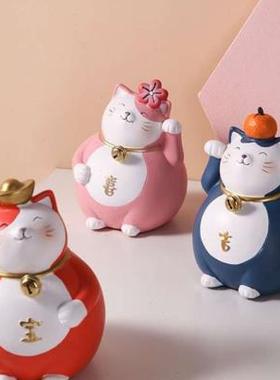 高档财吧台橱窗摆件店铺开业发猫A猫电视柜酒品儿童房饰柜乔迁奢