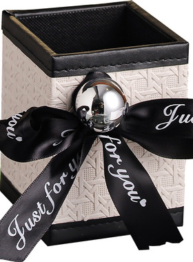 化妆刷收纳筒摆件轻奢高档客厅玄关钥匙卧室茶几遥控器家居装饰品