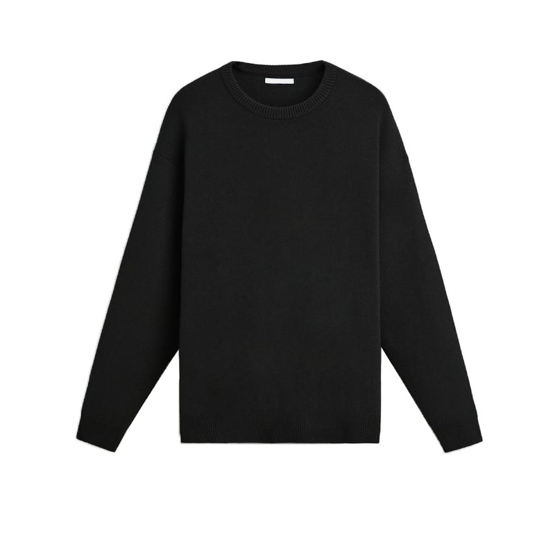 thumbnail for Za Men's Clothing 2024 Autumn Textured Basic Sweater Round Neck Loose Long Sleeve Soft Knitwear 5755323