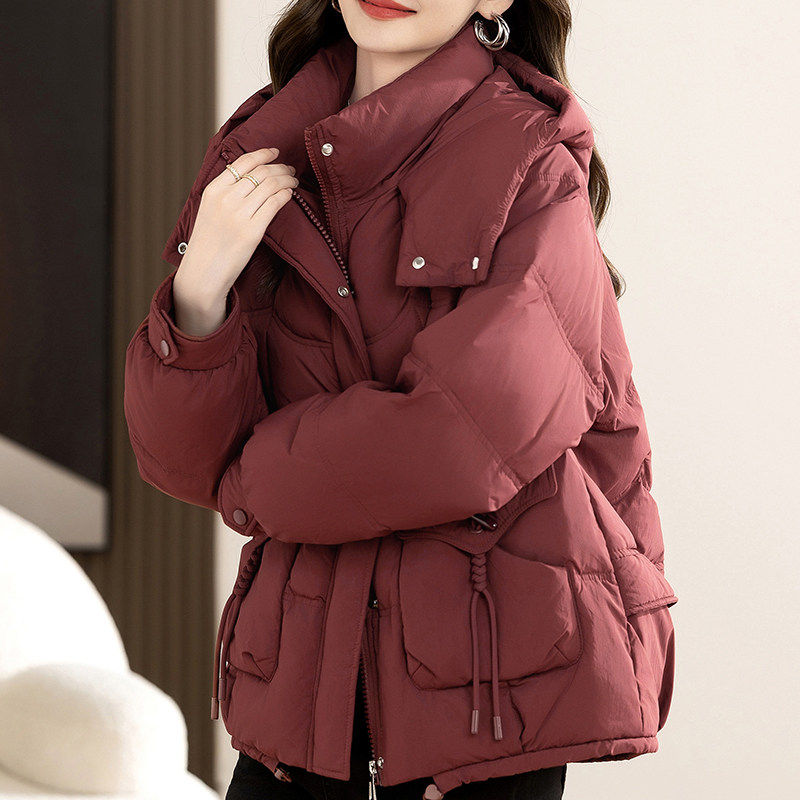 羽绒棉服女2025冬季新款棉衣短款韩版宽松连帽加厚外套时尚棉袄潮