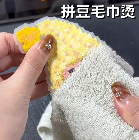 拼豆毛巾烫布纯棉耐高温熨烫布烘焙布手工diy材料助烫片烫纸烫画