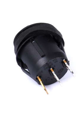 防油防水KCD1-1m05圆形船型开关带灯三脚两档6A250V红色带灯可定