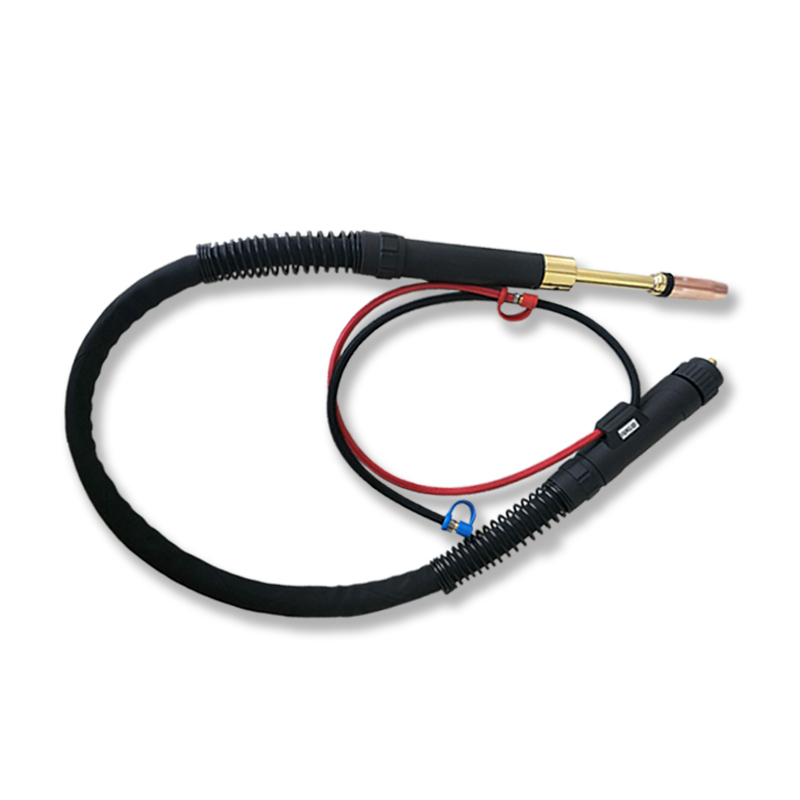 501D水冷焊枪自动焊机用直柄弯柄宾彩尔铝焊加粗电缆日式j焊接