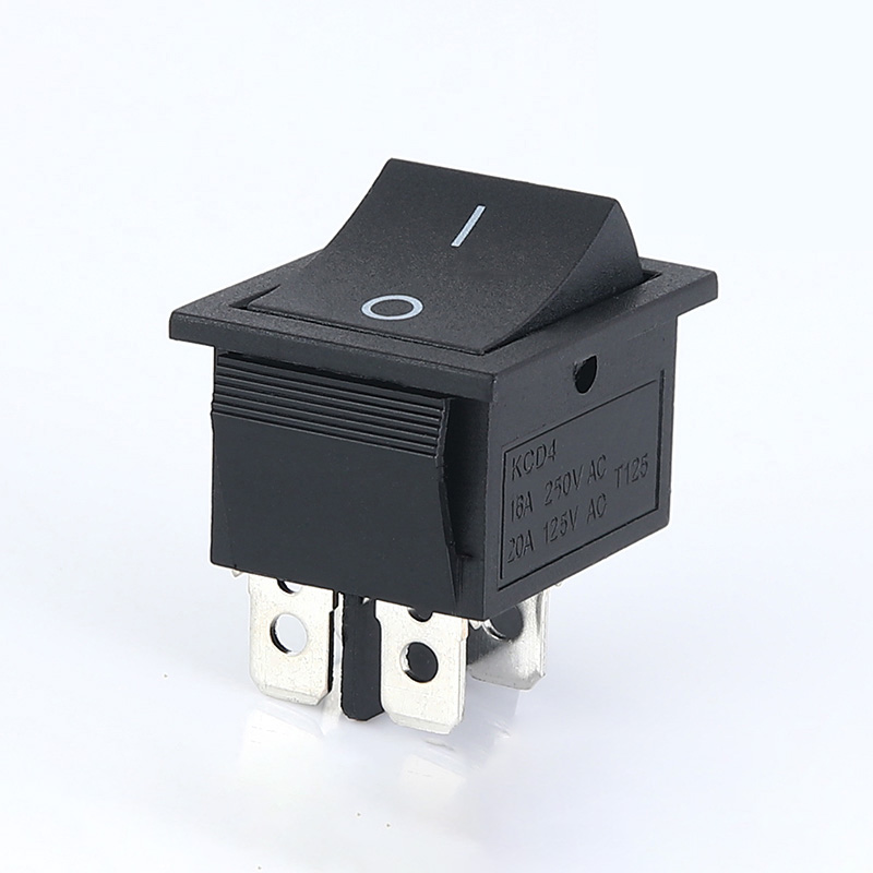 30A电焊机大电流船型开关大功率翘板电源开关KCD4带灯船形四脚2挡